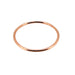 Close-up of 1mm red rose gold wedding band