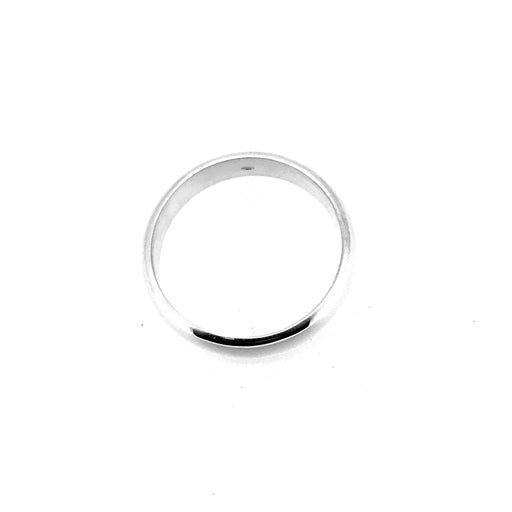 Classic 6mm Sterling Silver D Shaped Wedding Ring