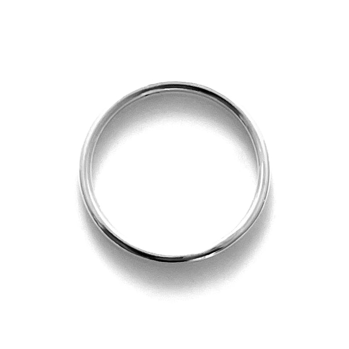 1.5mm Sterling Silver Round Halo Profile Ring | Roberts & Co