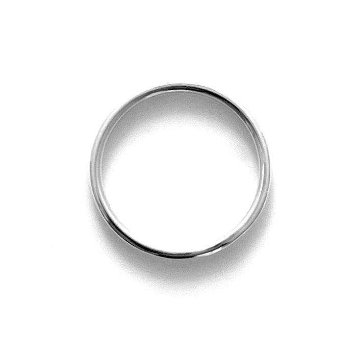 1.5mm Sterling Silver Round Halo Profile Ring | Roberts & Co