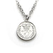 Elegant 1881 British Coin Pendant and Necklace in Sterling Silver