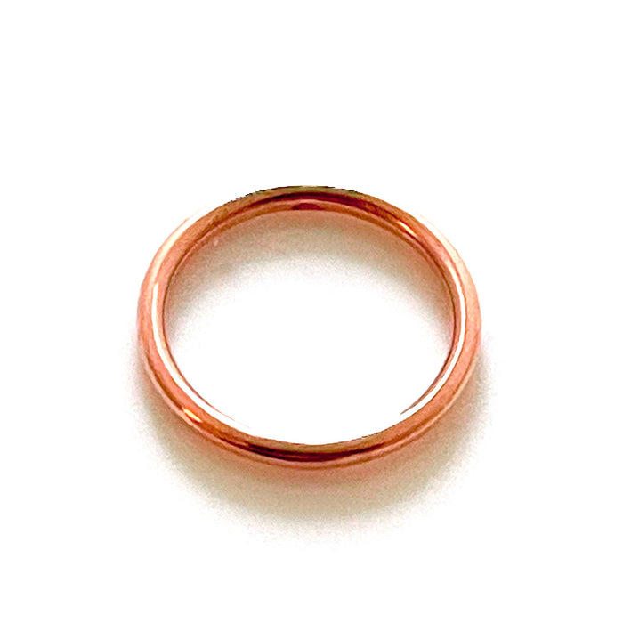2mm 18ct Rose Gold Plated Sterling Silver Round Halo Ring | Elegant Design | Roberts & Co