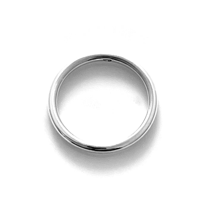 2mm Sterling Silver Round Halo Profile Ring | Refined Style | Roberts & Co