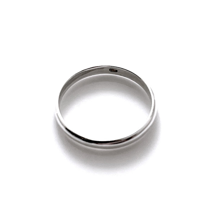 2mm x 1mm Sterling Silver D-Shaped Wedding Band Ring | Timeless Elegance