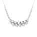 Artistic side angle of the curb chain pendant, showcasing its meticulous design and silvery gleam