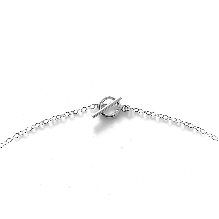 Sterling Silver Karma Ring Pendant Necklace - 10mm x 1mm Halo Ring - Cable Chain
