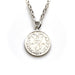 Sophisticated sterling silver 1874 Victorian three pence coin pendant from Roberts & Co