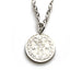 Roberts & Co sterling silver 1875 Victorian three pence coin pendant necklace