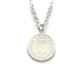 Genuine 1888 Victorian three pence coin pendant paired with a graceful sterling silver chain