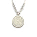 Genuine 1889 Victorian three pence coin pendant accompanied by a sophisticated sterling silver chain