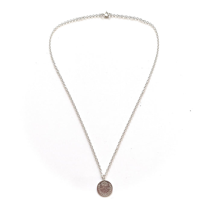 Roberts & Co 1890 British Three Pence Necklace