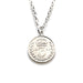 Elegant 1891 British Coin Pendant Necklace by Roberts & Co
