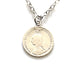 Historic 1892 Victorian Coin Necklace in Sterling Silver