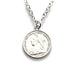 Unique 1893 British coin necklace in sterling silver, showcasing Old Money elegance