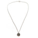 Classic sterling silver necklace featuring a historical 1894 British three pence coin