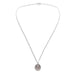 Chic sterling silver necklace featuring a historic 1896 British three pence coin