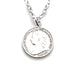 Authentic 1896 British coin necklace in sterling silver, showcasing Old Money elegance