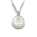 Genuine 1896 Victorian three pence coin pendant combined with a stylish sterling silver chain