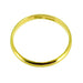 Close-up of 18K Yellow Gold D Shape Wedding Ring