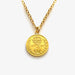 Roberts & Co luxurious 1900 threepence gold plated coin necklace