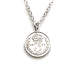 Roberts & Co 1901 Victorian Sterling Silver Threepence Coin Necklace