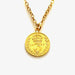 Timeless 1905 old money British coin necklace in 18ct gold plated sterling silver