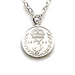 1906 British Three Pence Coin Necklace on a white background