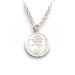 Sterling silver chain with 1906 coin pendant detail