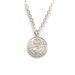 Classic Sterling Silver Coin Necklace - 1909 British Silver Threepence
