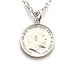 Authentic 1909 British Silver Threepence Coin Pendant with Sterling Silver Chain