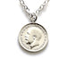 Vintage 1911 British Threepence Coin Necklace with Classic Sophistication