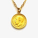 Sophisticated 1911 British Coin Necklace with 18ct Gold Plating