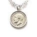 King George V 1913 Silver Three Pence Coin Necklace
