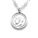 King George V 1914 Sterling Silver Three Pence Coin Necklace