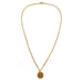 Luxurious 1915 Gold Plated Coin Necklace
