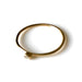 Handcrafted 1mm yellow gold band with 2mm round diamond