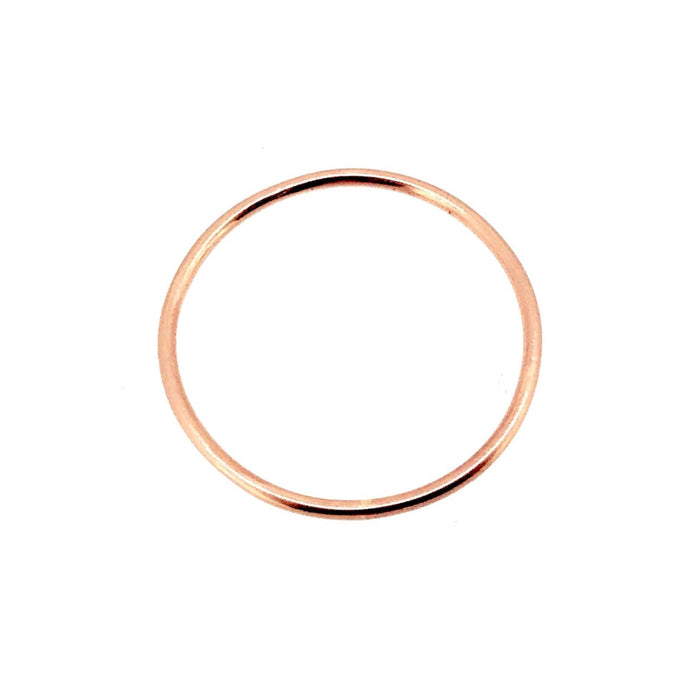 1mm 18ct Rose Gold Vermeil Stacking Ring: Elegant & Versatile