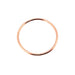 Slim Red Rose Gold Wedding Band or Stacking Ring side view