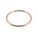 Petite red gold wedding band for women
