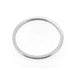 1mm Sterling Silver Skinny Square Band Stacking Ring - Side View