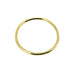 1mm 22ct Yellow Gold Plated Wedding Band or Stacking Ring - Handcrafted in the UK - front view