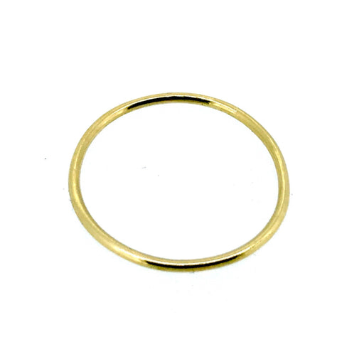1mm 22ct Yellow Gold Plated Wedding Band or Stacking Ring - Handcrafted in the UK - side view