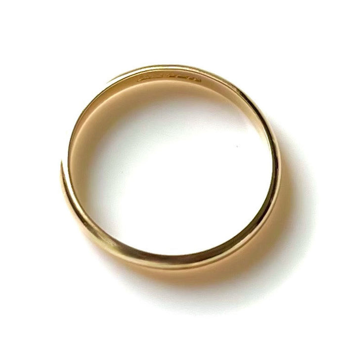 Timeless 9ct Yellow Gold Wedding Band with D Shape Profile
