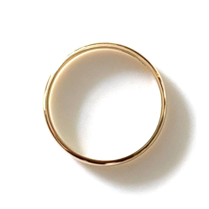 Classic 9ct Yellow Gold D Shape Wedding Ring from Roberts & Co