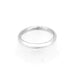 2mm Sterling Silver Court Shaped Wedding Band Ring front view