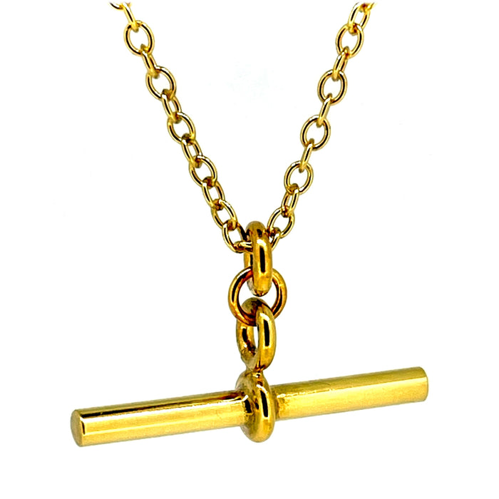 Boden T-bar Necklace Metalic Gold in Metallic | Lyst