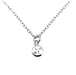 Handmade sterling silver Initial N Necklace featuring a 6mm disc pendant and refined ballroom font