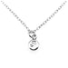 Sophisticated ballroom font Initial P featured on a sterling silver necklace