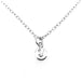 Initial Y Necklace with 6mm sterling silver disc pendant featuring a refined Ballroom font by Roberts & Co