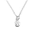 Elegant ballroom font Initial K showcased on a sterling silver necklace